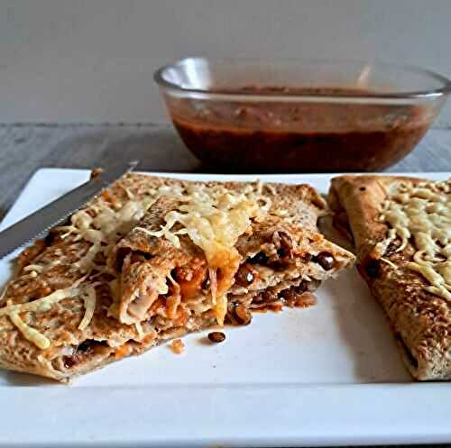 Crêpes farcies aux lentilles façon bolognaise