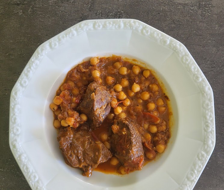 Pois chiches à la viande de bœuf