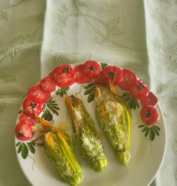 Fleurs de courgettes farcies