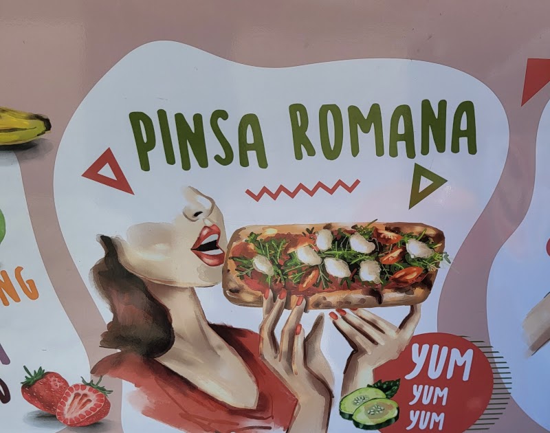 Pinsa romana avec salade calabrese