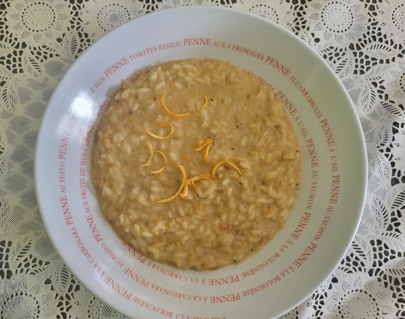 Risotto al taleggio profumato all'arancia