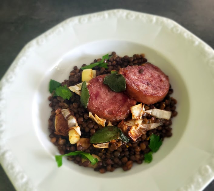 Lentilles au cotechino De Bruno Barbieri