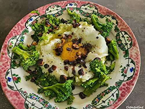 Polenta avec brocoli et gorgonzola