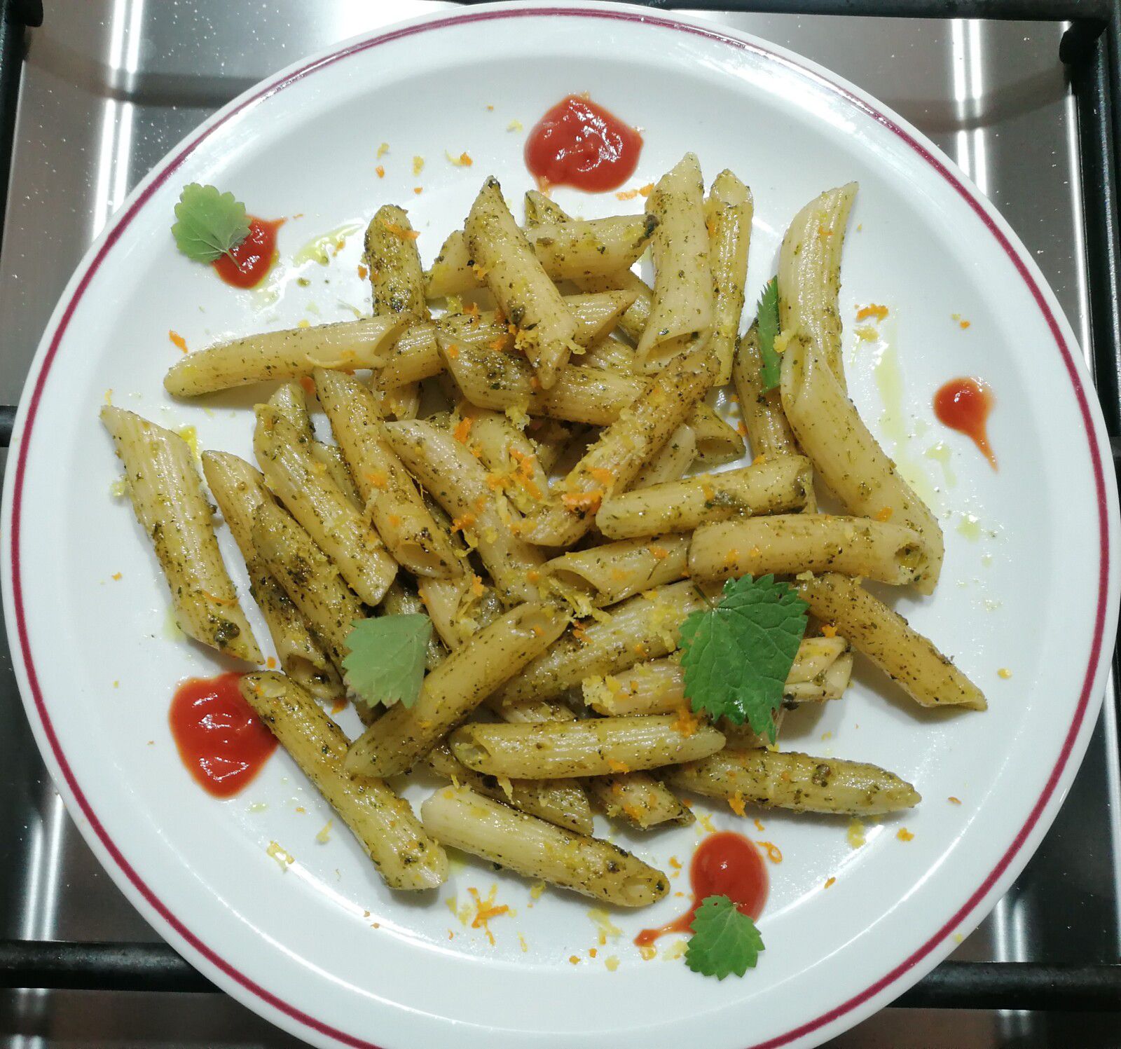 Pennes au pesto d'orties