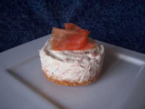 Cheese-cake saumon fumé ciboulette (sans cuisson)