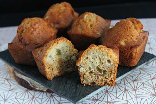 Petits cakes à la poire, noisette et épices à pain d’épices