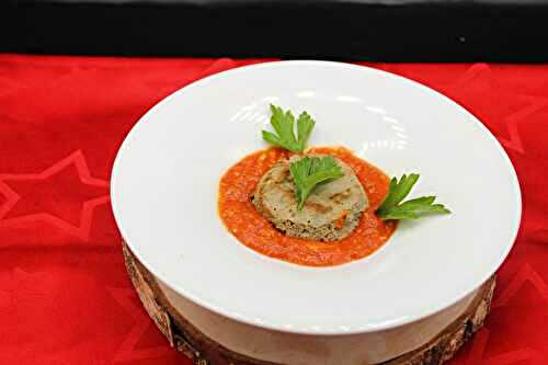 Papeton d’aubergine coulis de tomate