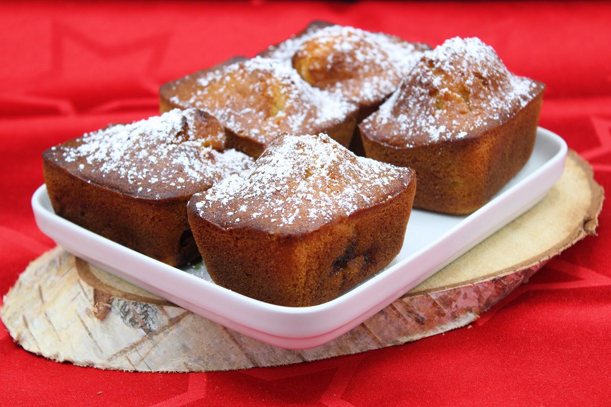 Petits cakes aux prunes Reine Claude