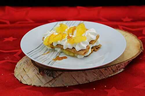 Millefeuilles de Noël à l’orange et au caramel