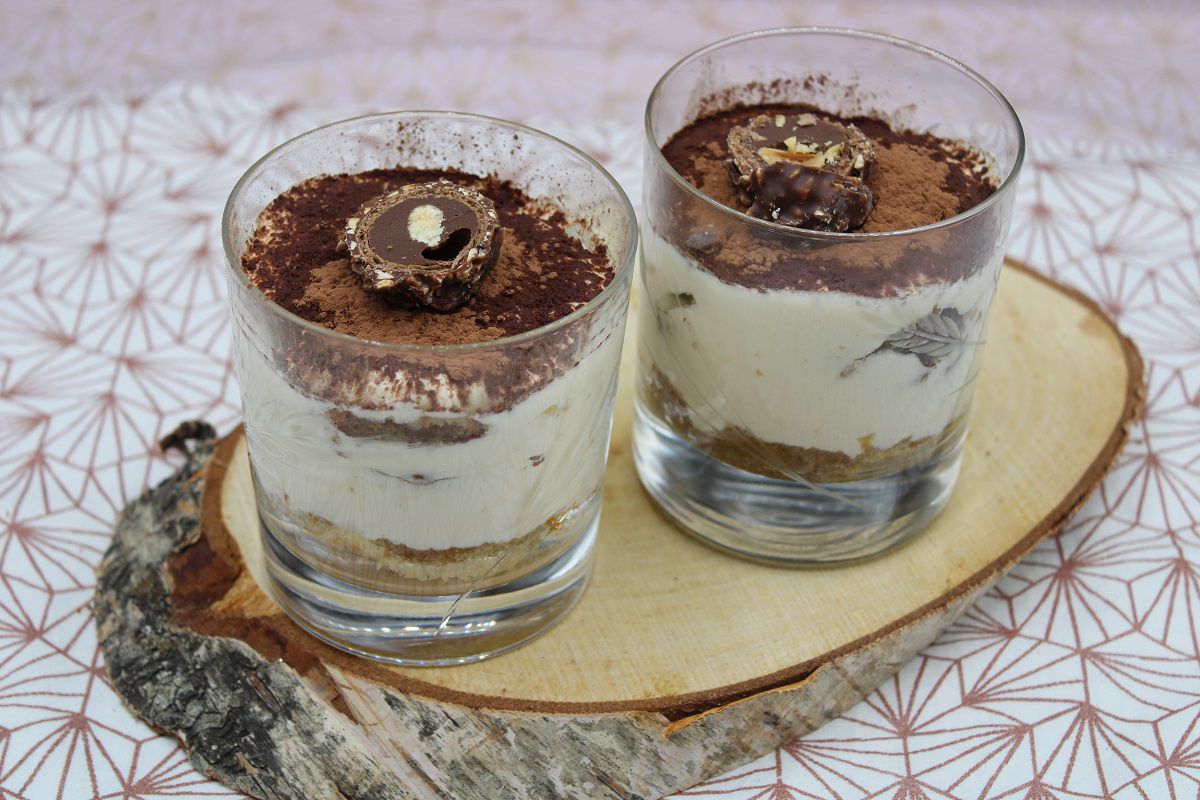 Tiramisu aux rochers pralinés