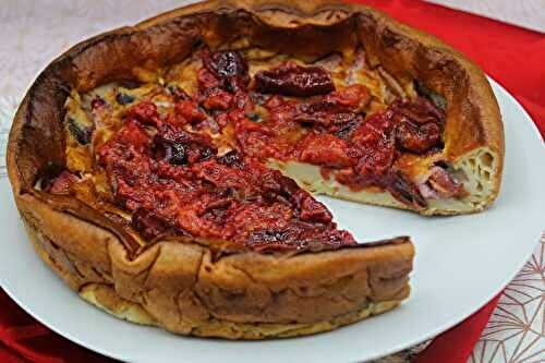 Flan aux quetsches et à la verveine