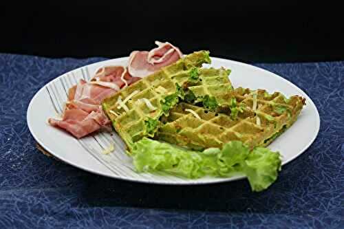 Gaufres salées à l’ail des ours