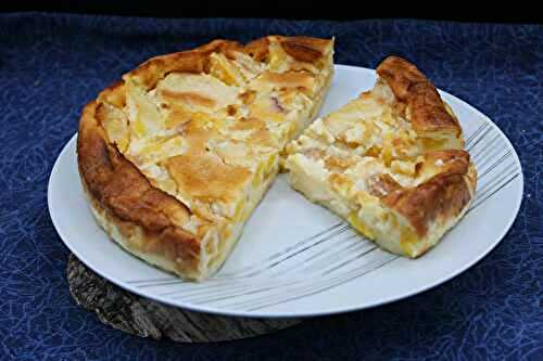 Clafoutis crémeux aux pêches