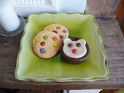 Cookies et cupcake ourson
