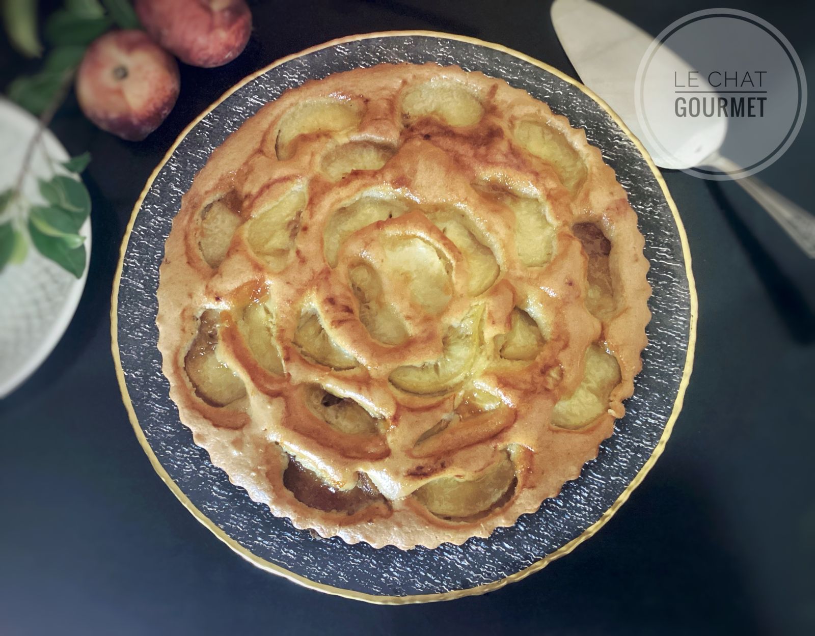 Tarte suisse aux pêches 