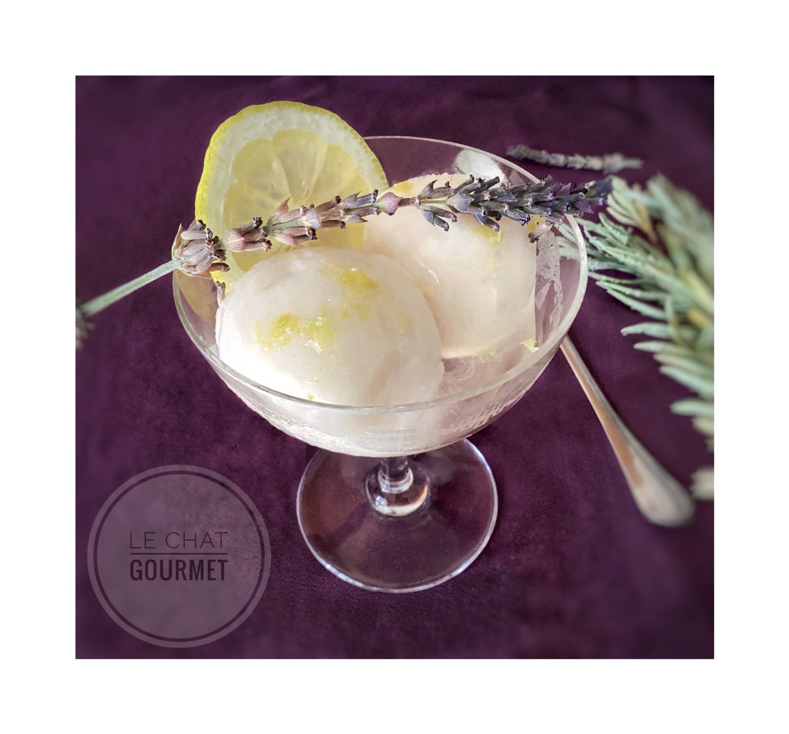 Sorbet citron-lavande de Christophe Felder