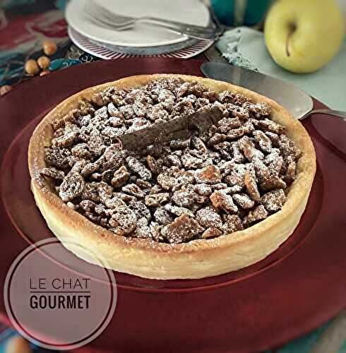 Tarte aux pommes et crumble de spéculoos