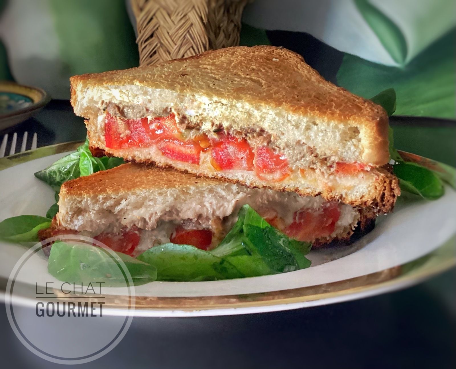 Croque-monsieur au thon et à la tomate 