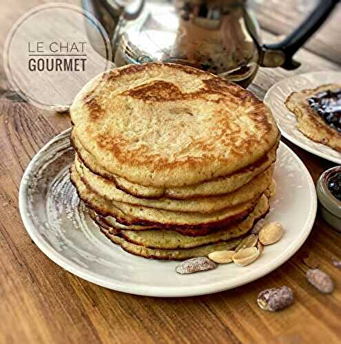 Pancakes au beurre de cacahuètes et à la noix de coco