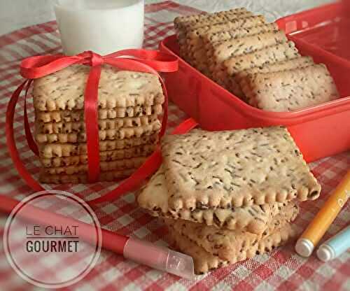 Petits-Beurre aux vermicelles de chocolat 