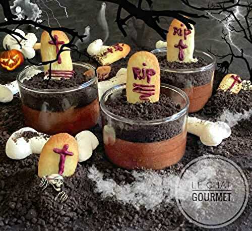 Mousse au chocolat d’Halloween 