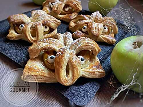 Tartelettes feuilletées aux pommes d’Halloween 