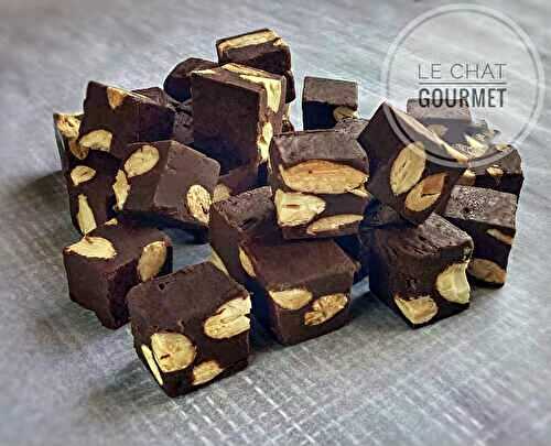 Fudge au chocolat noir et amandes