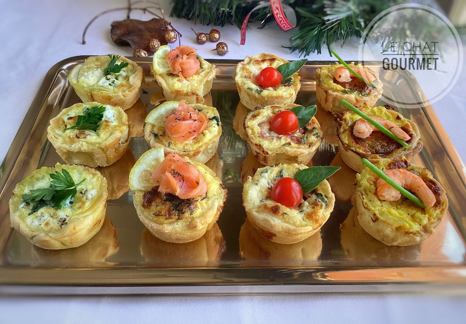 Mini quiches apéritives 