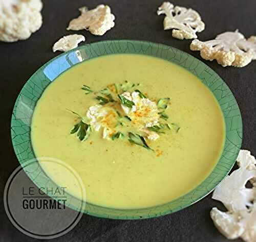 Soupe au chou fleur, curcuma et cumin