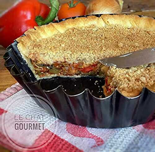 Tarte de ratatouille façon crumble