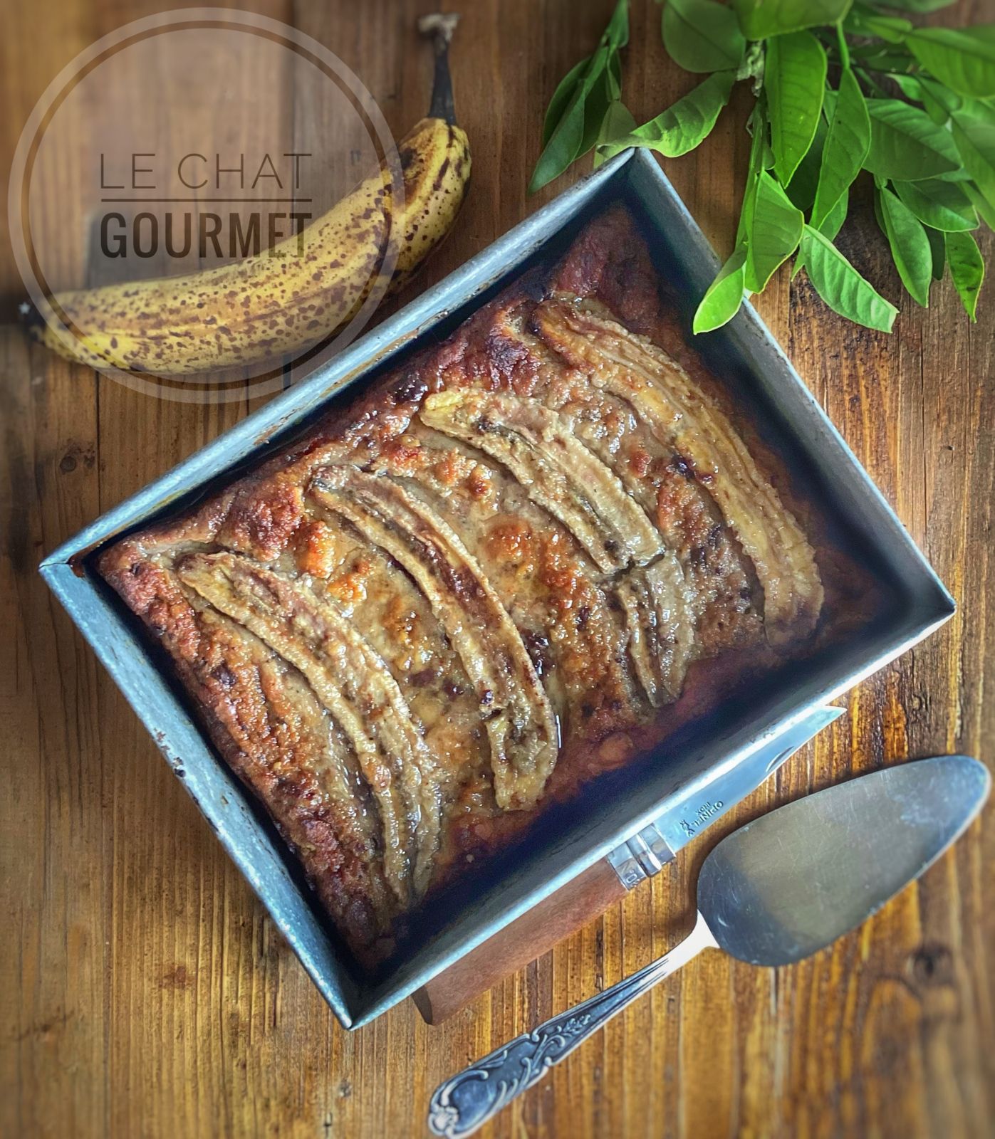 Pudding à la banane et aux pépites de chocolat 