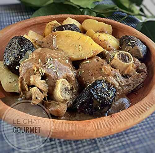 Osso Buco de dinde aux pruneaux