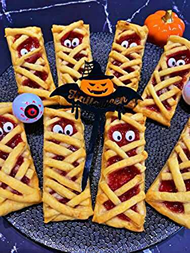 Momies d’Halloween feuilletées à la confiture