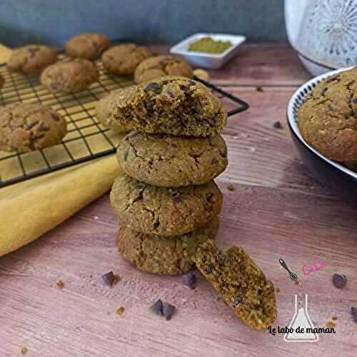 Cookies thé matcha et pépites de chocolat