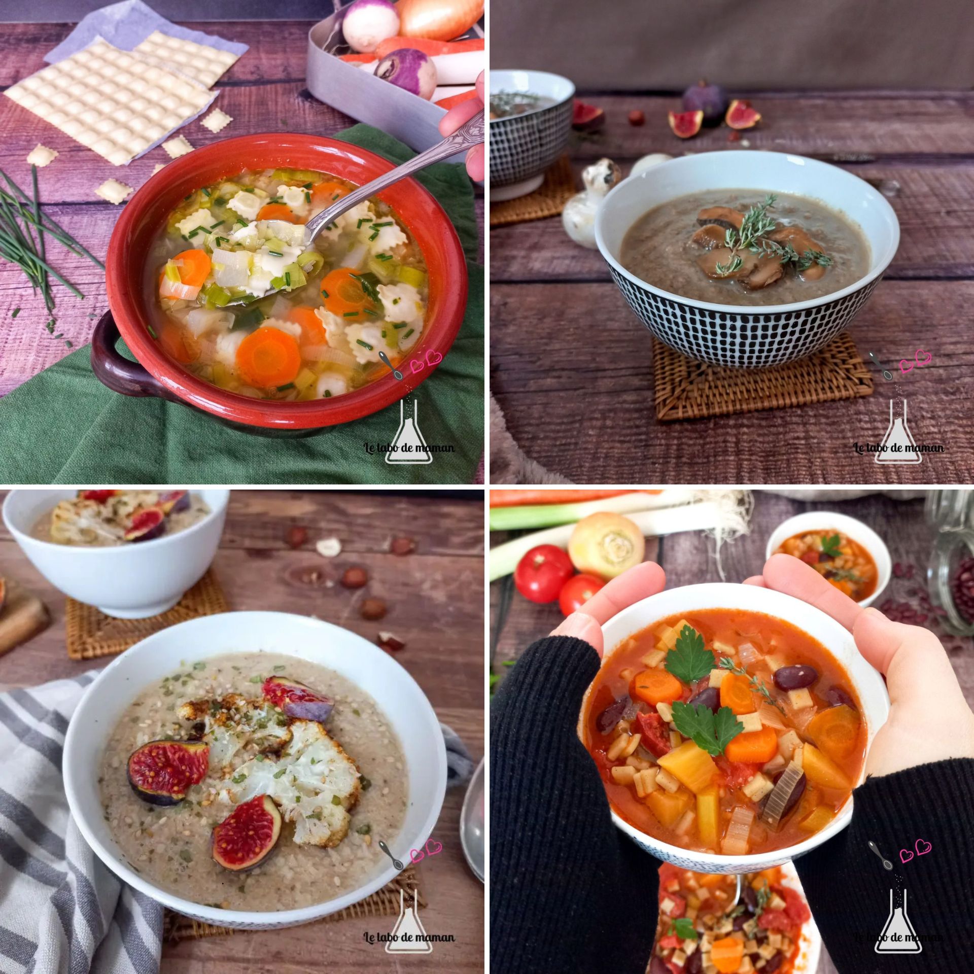 6 idées de recettes de velouté ou soupe (companion ou non)