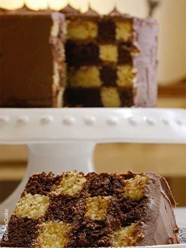 La recette du gâteau damier (sans moule spécial) - Féerie Cake