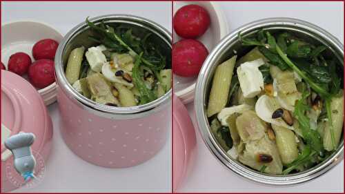 Salade de pâtes aux coeurs d'artichaut et féta