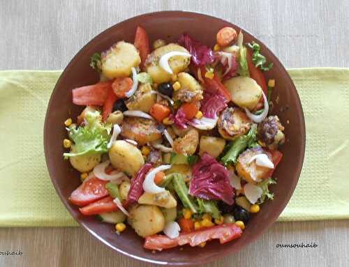Salade de pomme de terre pour le concours "tout en couleur" chez Mirinda!