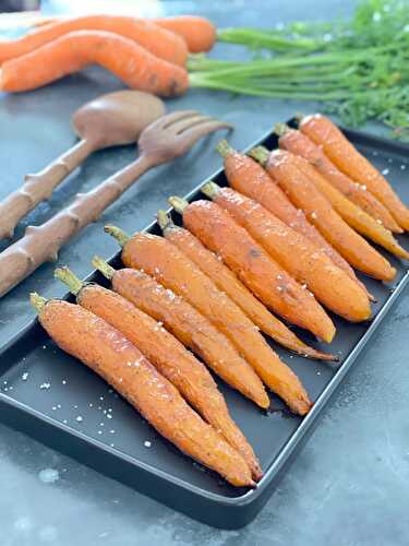 Les carottes rôties au miel et aux épices