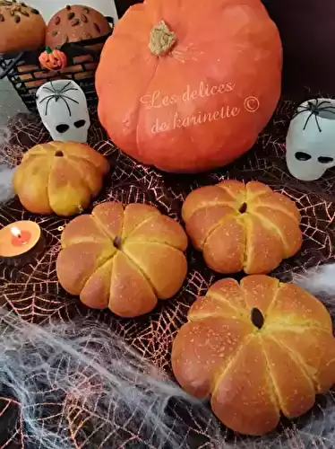 Pains briochés forme citrouille- Halloween