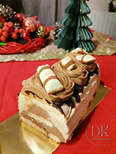 Bûche glacée choco noisette sans sorbetière