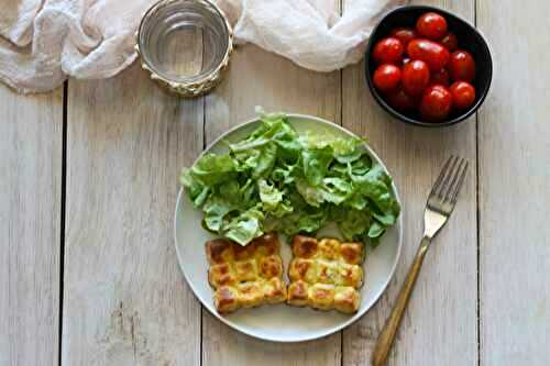 Clafoutis courgettes, tomates cerises et chèvre frais