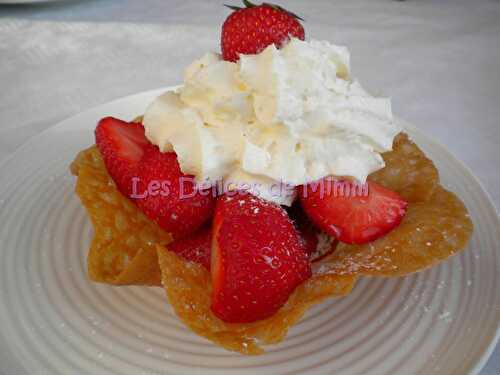 Tuiles aux fraises