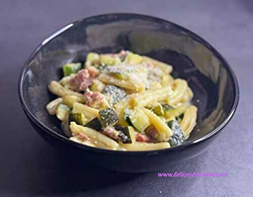 Casarecce aux courgettes et lardons