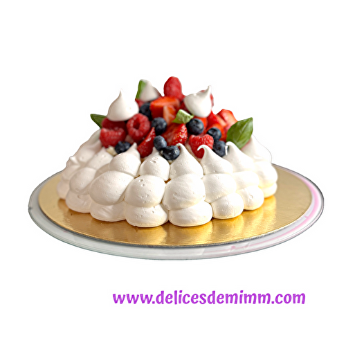 Pavlova aux fruits d’été