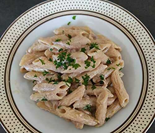 Pâtes sauce crémeuse miso-citron