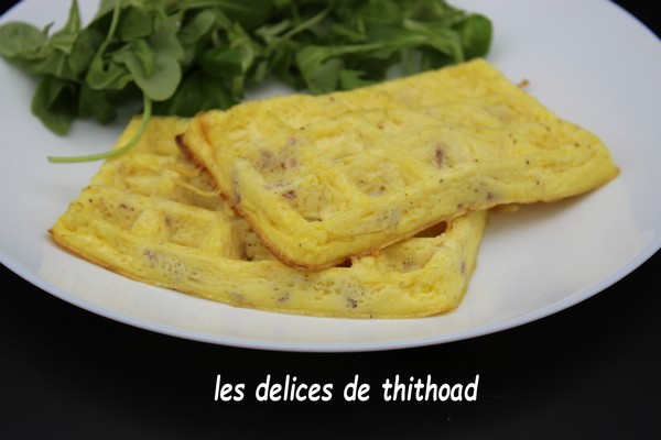 Gaufres façon quiche lorraine