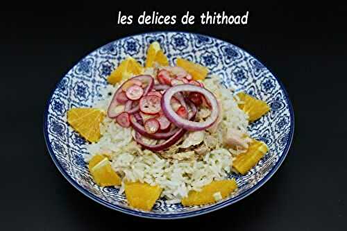 Salade de riz au thon et orange