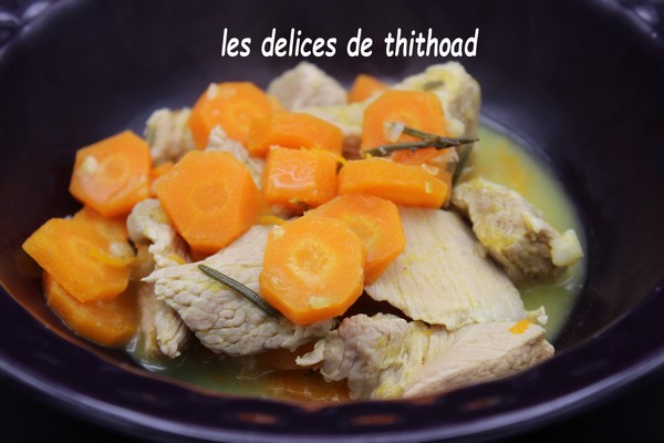 Sauté de veau à l’orange et romarin