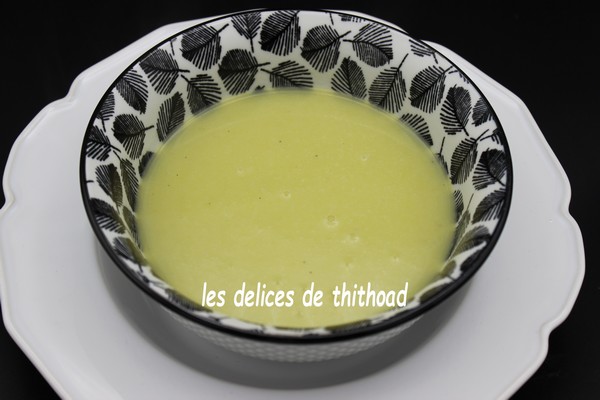 Soupe de poireaux pommes de terre et kiri